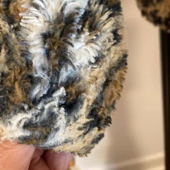 Leopard Print Plush  Hoodie - Picture 4 of 8